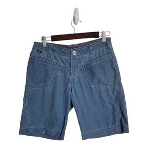 Kuhl Shorts Women 6 Blue Kuhl Dry Hiking Camping Gorpcore Trail Distressed
